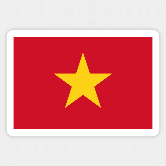 Vietnam flag Sticker by flag for all